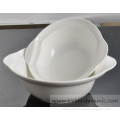 round square rectangular oval trangle irregular plain white ceramic bone china round bowl